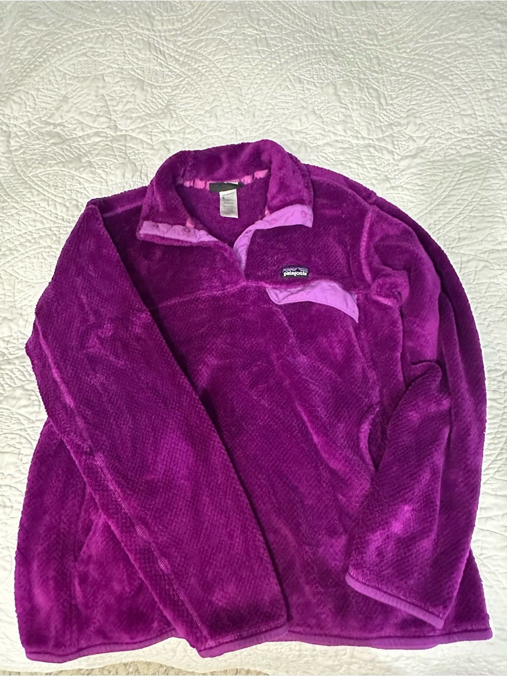 Patagonia Fleece pullover in Vibrant purple